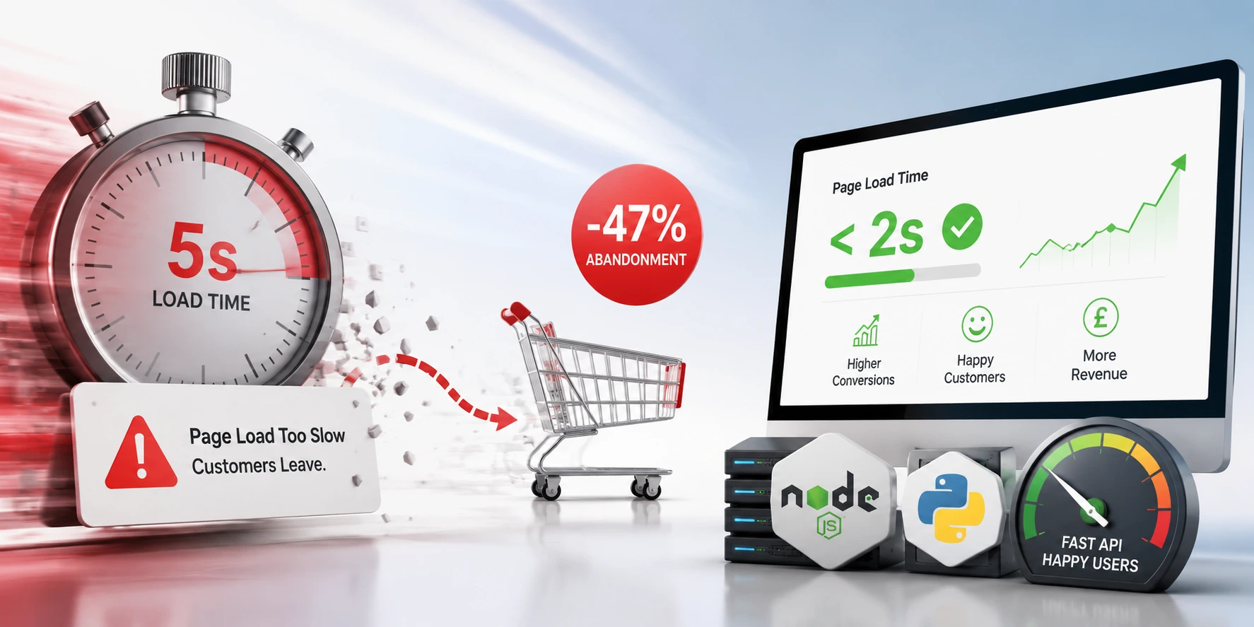 Is Your Node.js/Python Backend Costing You Customers? How to Fix 5-Second Page Loads