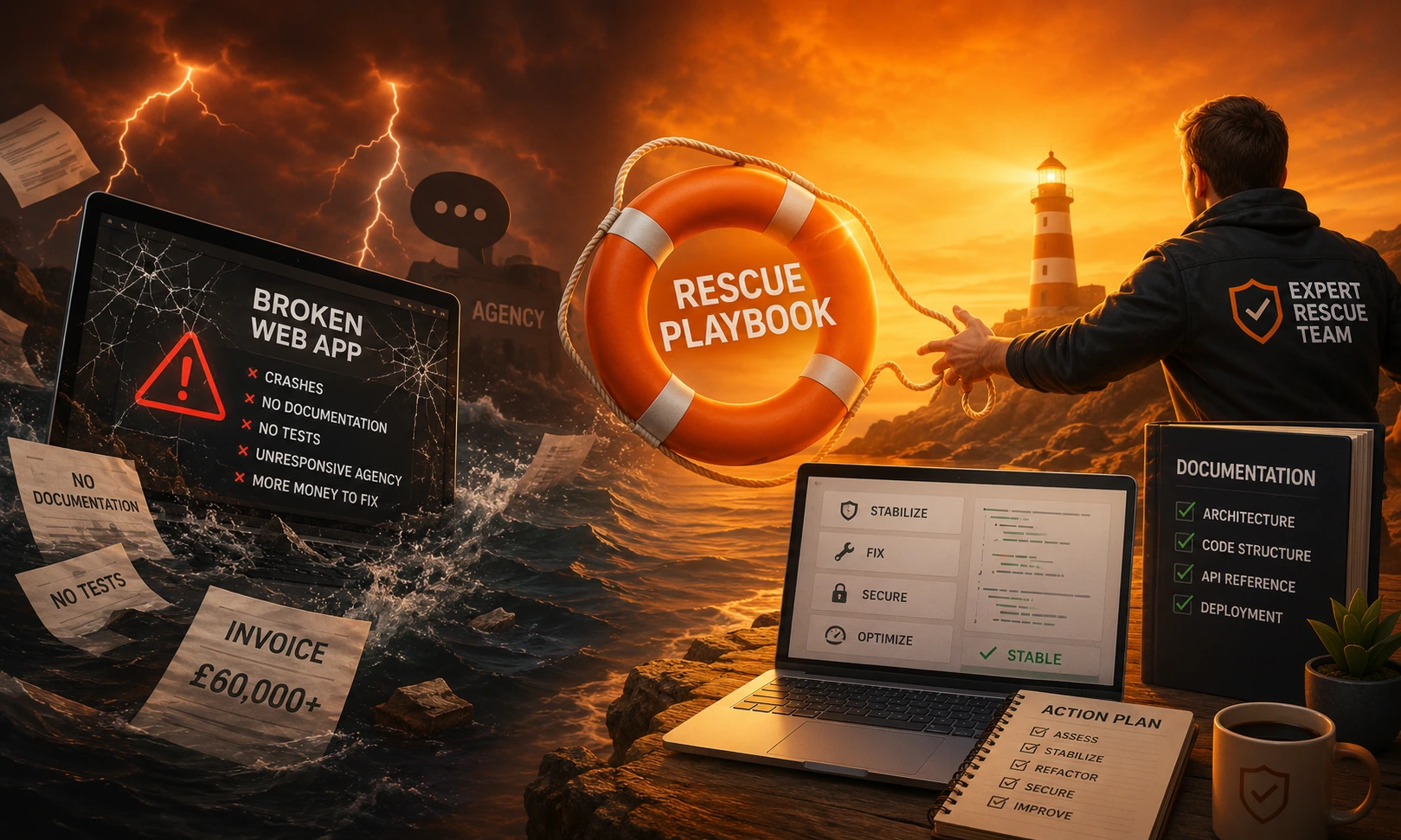 The Rescue Playbook: What to Do When Your Outsourced Agency Delivers a Broken Web App